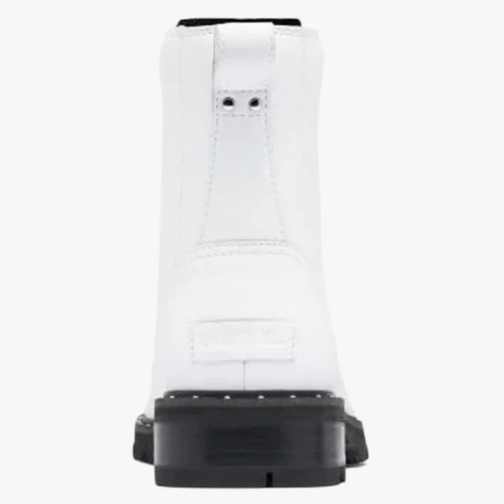 NWT Sorel ‘Lennox’ Lace White Leather Platform Ankle Combat Boots - Picture 7 of 14